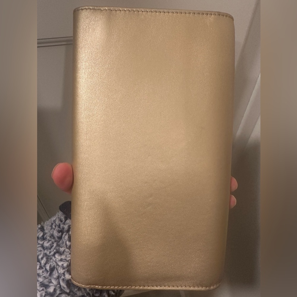 Louis Vuitton Metallic Gold Logo Clutch - Picture 6 of 14